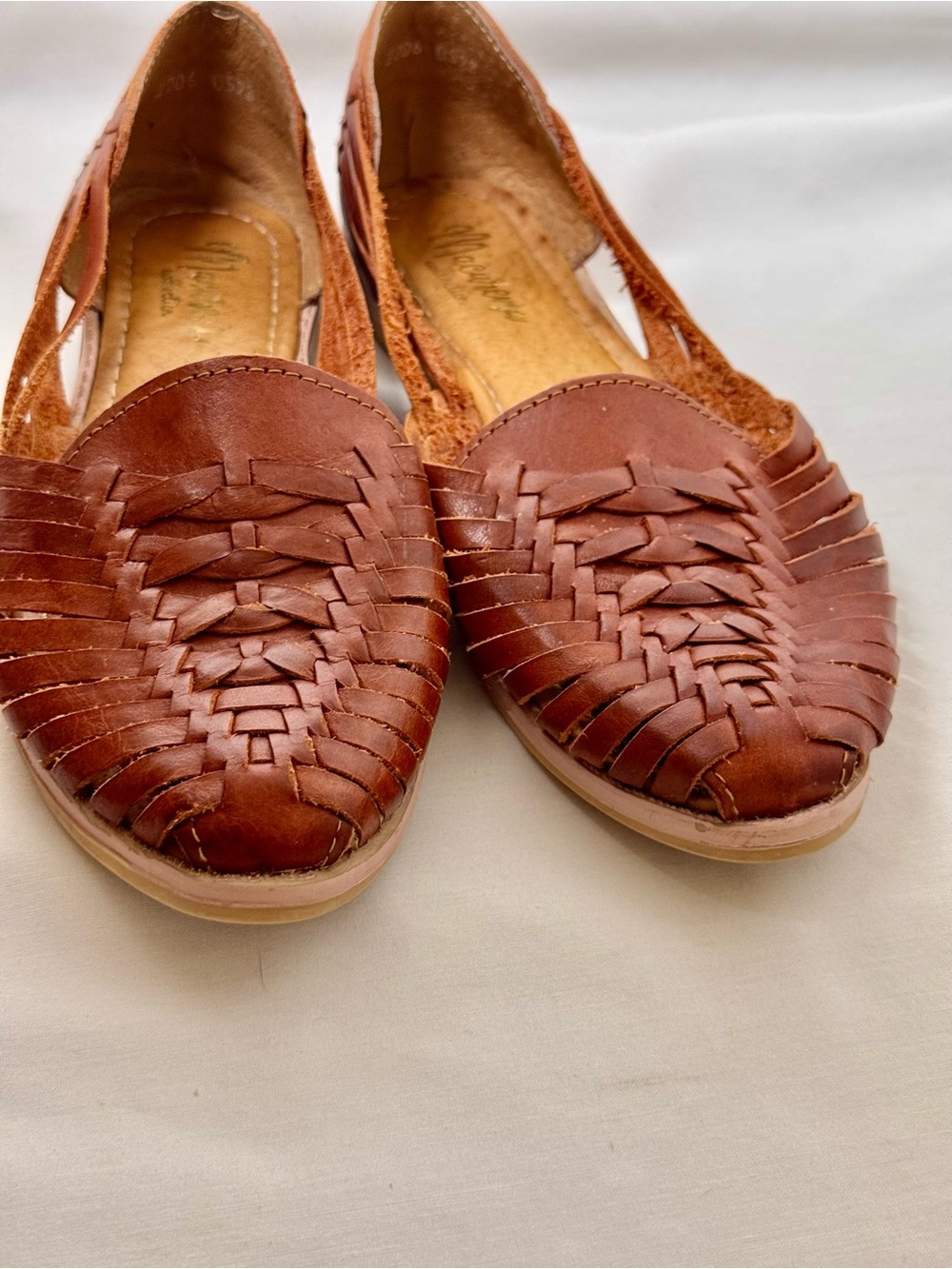 Huarache Woven Brown Sandals 8 Women's - Picture 3 of 12